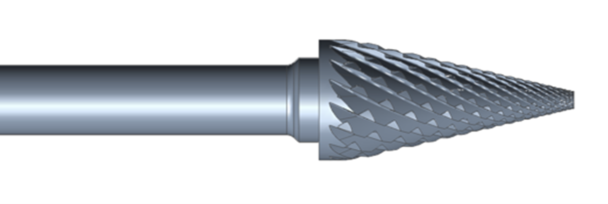 3D MODEL OF A GANDTRACK ROTARY BURR