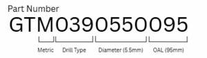 GT-39 PART NUMBER